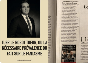 Collaboration Aspen France et Géostratégie magazine (Tuer le robot-tueur)